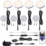 Dimbare LED-onderbouwlamp set met afstandsbediening - Warm wit 2700 K - Complete kastverlichting - Vitrineverlichting - Keuken LED-set met accessoires