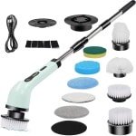 Draadloze Elektrische Schrobber Set - Verstelbaar & Waterdicht voor Badkamer & Keuken