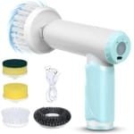 Draadloze elektrische reinigingsborstel, oplaadbaar - met 4 borstelkoppen - Tegelreiniging - IPX7 waterdicht - voor badkamer, keuken, keukenhoeken