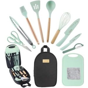 Draagbare Camping Kookgerei Set - Silicone Keuken Accessoires voor Buiten Koken