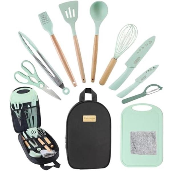 Draagbare Camping Kookgerei Set - Silicone Keuken Accessoires voor Buiten Koken