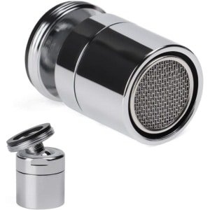 Draaibare kraan beluchter filter adapter voor keukenkraan - 360 graden draaibaar - Waterbesparend - Keuken accessoires.