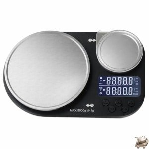 Dubbele Platform Keukenweegschaal - Digitale Voedingsweegschaal - Weegt Tot 5 kg en 300 g - RVS Weegschaal - Voor Koken en Bakken - Precisie Weegschaal - Keuken Accessoire - Digitale Schaal