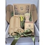 Duurzaam Keukencadeau Set - Bamboe Afwasborstel & Spons Set - Plasticvrij Schoonmaken - Moederdag Cadeau - Zero Waste Keuken Accessoires