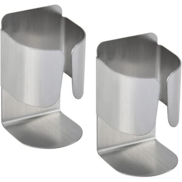 EMNIMQ 2PCS Wandmontage voor elektrische tandenborstels Universele tandenborstelhouder - Tandenborstelhouder RVS Universele elektrische tandenborstelhouder voor badkamer en keuken, zonder boren