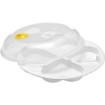Eierkoker hartvorm frituurbaar voor 4 eieren - magnetron keuken accessoires - wit