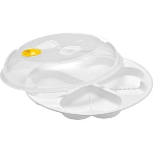 Eierkoker hartvorm frituurbaar voor 4 eieren - magnetron keuken accessoires - wit