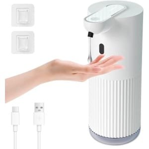 Elektrische Automatische Zeepdispenser 400ml - Wandmontage, 4-traps Verstelbaar - Waterdicht - Ribpatroon - Badkamer Keuken - Wit