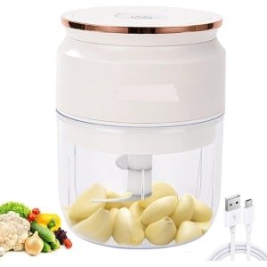 Elektrische Mini Hakmolen 300ml - Universele Keuken Chopper met Oplaadbare Batterij