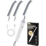 Elektrische Reinigingsborstel voor Spleten - Multifunctionele V-vormige Borstel met 3 Snelheden en LED Licht voor Thuis, Keuken, Badkamer en Auto