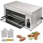 Elektrische Roestvrij Staal Oven - Grill en Pizza Oven - Voor Kip en Keuken - 2kW - Afmetingen 60.9 x 30.4 x 26.6 cm