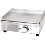 Elektrische Teppanyaki Grillplaat Voor Professionele Keuken Roestvrijstalen Tafelgrill met Thermostaat Antiaanbaklaag 41,2 x 29,7 x 18,5 cm