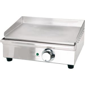 Elektrische Teppanyaki Grillplaat Voor Professionele Keuken Roestvrijstalen Tafelgrill met Thermostaat Antiaanbaklaag 41,2 x 29,7 x 18,5 cm