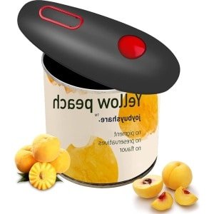 Elektrische blikopener - potopener voor keuken chefs - artritis en senioren - veilig (mat zwart) Blikopener