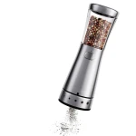 Elektrische molen, zoutpepermolen voor keuken, automatische pepermolen voor keuken, verstelbare elektrische molen, navulbare zoutpepermolen, elektrische maalmolen, elektrische molen