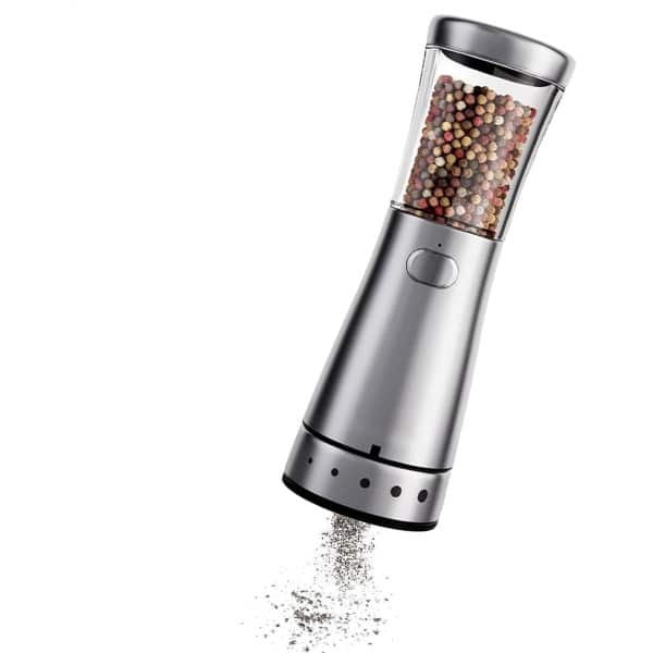 Elektrische molen, zoutpepermolen voor keuken, automatische pepermolen voor keuken, verstelbare elektrische molen, navulbare zoutpepermolen, elektrische maalmolen, elektrische molen