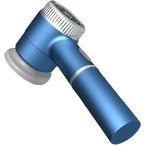 Elektrische roterende schoonmaakborstel, draagbaar en oplaadbaar, voor gebruik in keuken en badkamer (blauw)