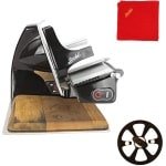 Elektrische snijmachine met verchroomd staal lemmet - Allessnijder voor de keuken - Innovatief ontwerp 2022