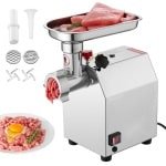 Elektrische vleesmolen (gehaktmolen) - Tafelmodel 600 W - Capaciteit 2,04 kg/min - RVS - Inclusief mes en maalplaat - Met worstvulfunctie - Voor keuken en restaurant