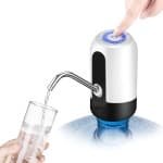 Elektrische waterpomp - Draagbare waterpomp - Waterpomp - Waterfles Dispenser - afneembare elektrische pomp - voor op het bureau, aanrecht, keuken en kantoor - wit - 7.2*7.2*12.5 cm