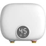 Elektronische Elektrische Flow-Through Waterverwarmer 220V 5500W met LED Display voor Keuken en Badkamer - Rond