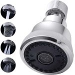 Faucet Mount met 4 Mist Posities - 360° Rotatable Faucet Aerator - Waterbesparende Accessoire voor Keuken - Multifunctionele Uittrekbare Kraan