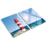 Gehard Glazen Keuken Accessoire - Kookplaat Bescherming en Snijplank