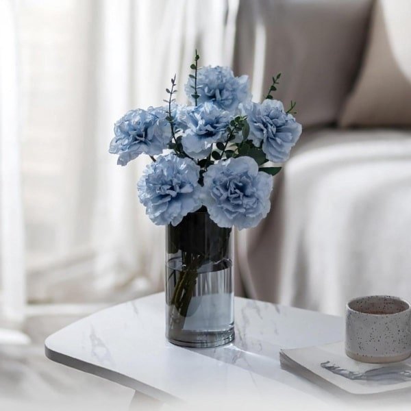 Glazen Vaas - Moderne Cilindervormige Bloemenvaas voor Thuis: Woonkamer Decoratie - Keuken en Slaapkamer Accessoire met Eettafel Tafelversiering