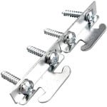 Gordijn Rod Beugel 4 stuks Gordijn Haak Accessoires Midden Ondersteuning Gordijn Rod Beugel Zilver - Gordijnstangen Set - Ophang Haakjes - Universeel toepasbaar - Grijs - Woonkamer Slaapkamer Keuken.