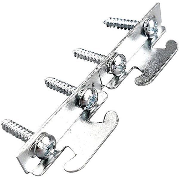 Gordijn Rod Beugel 4 stuks Gordijn Haak Accessoires Midden Ondersteuning Gordijn Rod Beugel Zilver - Gordijnstangen Set - Ophang Haakjes - Universeel toepasbaar - Grijs - Woonkamer Slaapkamer Keuken.