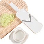 Groentesnijder - Koolsnijder - Komkommer - Groenteschaaf - Japanse stijl - Multifunctioneel - Citroen-komkommersalade - Plastic keukengerei - Gadgets - Snijapparaat - Raspapparaat - Voor kool - Sla en uien - Wit