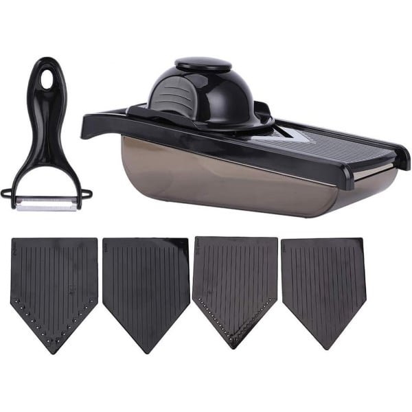 Groentesnijder Mandoline 5 In 1 - Multifunctioneel Uien Chopper - Groentesnijder Rasp Met Container - Keuken Accessoire