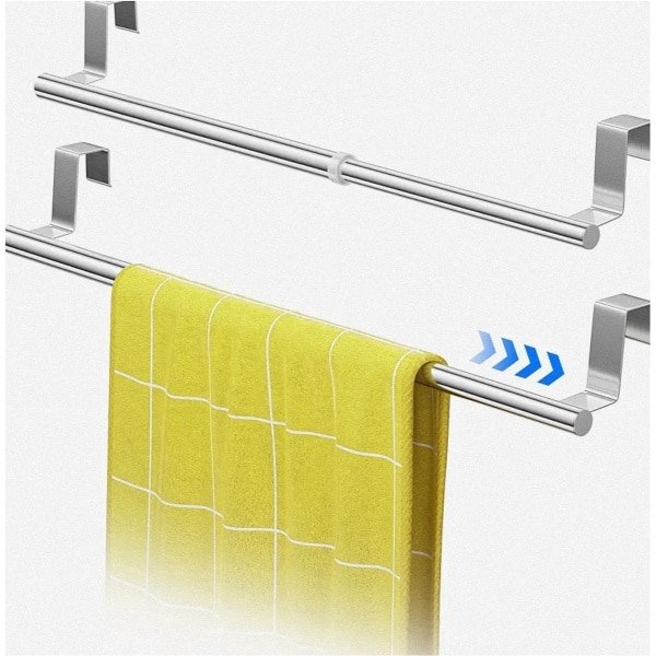 Handdoekenstang Roestvrij Staal - Keuken Accessoire - 1 stuk - Geel - 60 x 6 x 7 cm