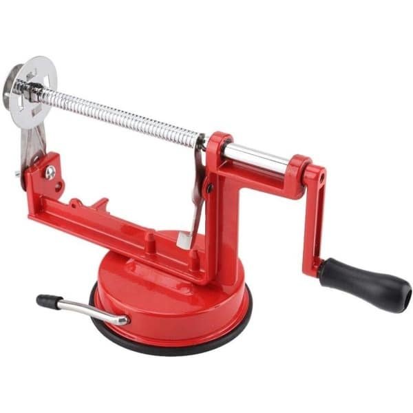 Handmatige spiraalsnijder voor aardappels en groenten, roestvrijstalen handslinger, zuigvoet, keuken accessoire.