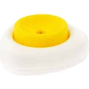 Happy products eierprikker - wit - geel - keuken accessoires - keukengerei - ei - plastic - tafelen
