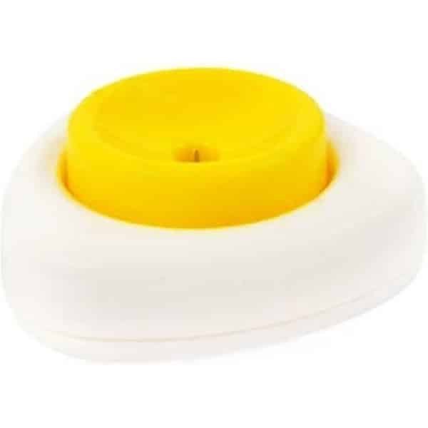 Happy products eierprikker - wit - geel - keuken accessoires - keukengerei - ei - plastic - tafelen