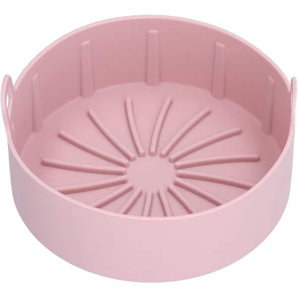 Herbruikbare Siliconen Pan - Air Fryer Vervangingspan - Keuken Accessoire voor Bakken - 20°C tot 220°C - 16CM - Roze