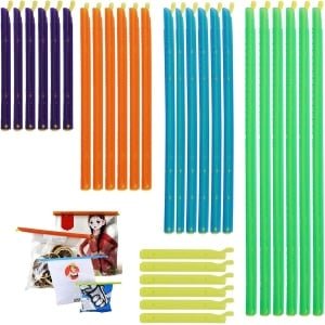 Herbruikbare clips voor zakjes - Set van 30 stuks - Voor het afsluiten van zakjes - Verschillende maten - Voedsel bewaren - Keuken accessoires
