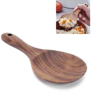 Houten Rijstlepel, Rijstpaddle Houten Serveerlepel Rijstschep Keukengerei Tafelgerei Thuis Keuken Accessoire voor Anti-aanbak Kookgerei