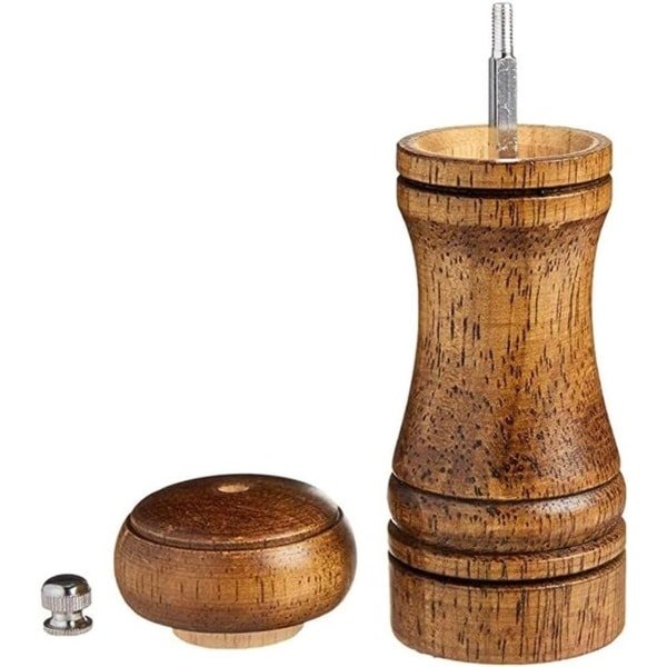 Houten Zout- en Pepermolen Set met Verstelbare Keramische Rotor - 5 inch, Keuken Accessoires, Kruidenmolens