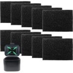 KARZO - 10 stuks biologische afvalemmer keuken koolfilter - actieve koolfilter mat voor Joseph Joseph vuilnisemmer - biologische vuilnisemmer accessoires - compostemmer keukenaccessoires