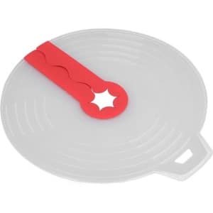KARZO - 12 Inch Siliconen Mixer Splatter Guard, Creatieve Eiergarde Mengkom Deksel voor Keuken Koken Bakken. Spatwaterdichte hoes voorbij de meeste hand- en elektrische mixers, transparant rood