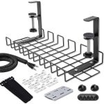Kabelbeheer onder de bureaukit - kabelgoot kantoor - kabelmanagement zonder boren - accessoires - bureautafel - kantoor - keuken