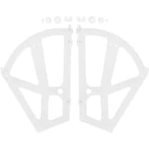 Kantelbaar Schoenenkast Scharnierrek met Opvouwbaar Plateau Gemaakt van ABS Plastic - Montage Accessoires voor Keuken en Woonkamer (Wit)