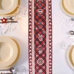 Kersttafelloper - Geruite Tafelloper voor Kerstdecoratie - Huis en Keuken Accessoires