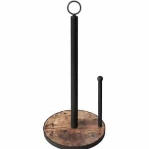 Keukenrolhouder met Eénhandige Scheurfunctie - Vrijstaande Papieren Handdoekhouder - Organizer voor Keukenpapier - Stabiele RVS Tissue Roll Houder - Keuken Accessoire voor Afdroogpapier - Antislip Bodem - Geschikt voor Aanrecht en Tafel