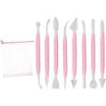 Koekjessnijders Set: 8-delige decoratie gereedschap voor taart bakken - suikerglazuur handwerk - duiker strikken cutter - keuken accessoires