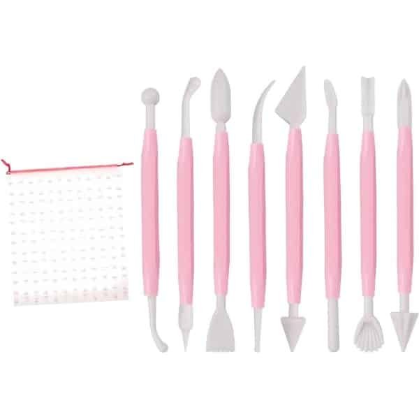 Koekjessnijders Set: 8-delige decoratie gereedschap voor taart bakken - suikerglazuur handwerk - duiker strikken cutter - keuken accessoires
