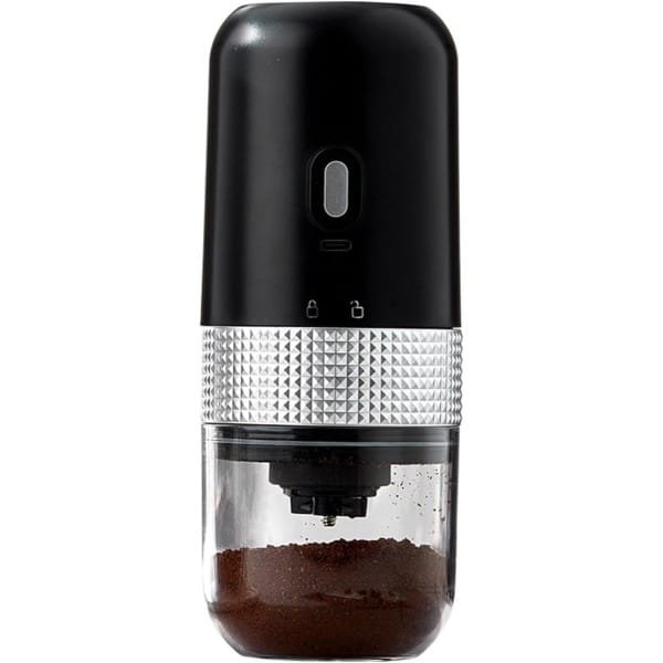Koffiebonen Maler - Elektrische koffiemolen - koffiemolen met één druk op de knop - voor kamperen keuken reizen - zwart