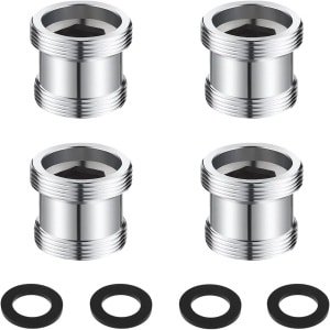 Kraanadapter set voor M18 en M22 schroefdraad, beluchter aansluiting voor wastafel en keuken, 4 stuks - Waterfilter accessoires